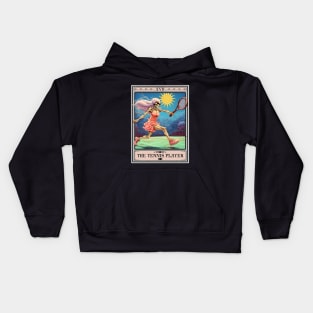 Tennis Tarot Card, The Tennis Player Kids Hoodie